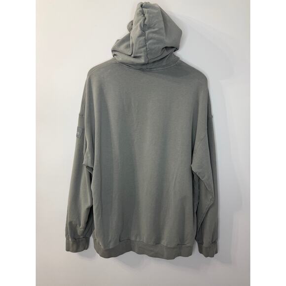 Alo Double Take Hoodie Sweatshirt Men's Steel Grey Casual Comfy Pullover - Picture 8 of 9